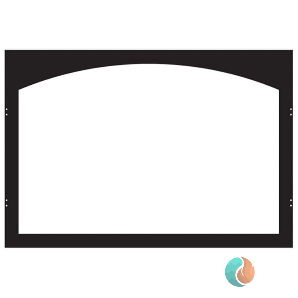 American Hearth Arch Door Frame, Black, for VFD32 Firebox | VFY32SBL