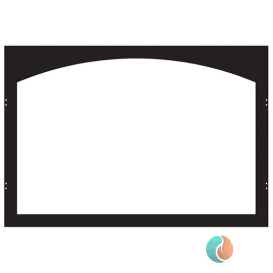 American Hearth Arch Door Frame, Black, for VFD32 Firebox | VFY32SBL