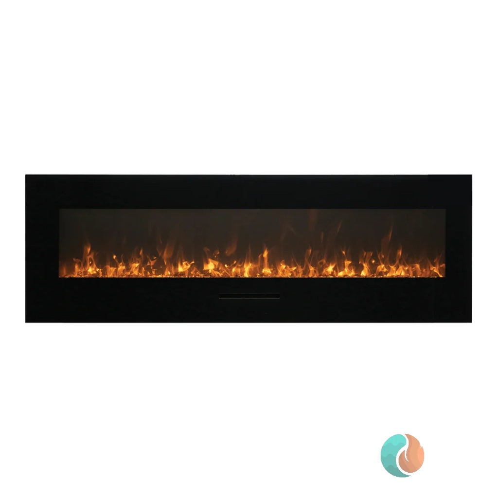 Amantii Wall Mount & Flush Mount Smart Electric Fireplace | WM-FM-50-BG-3