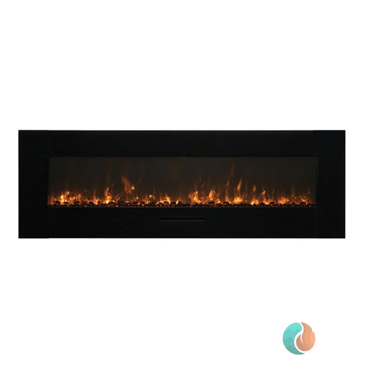 Amantii Wall Mount & Flush Mount Smart Electric Fireplace | WM-FM-88-10023-BG