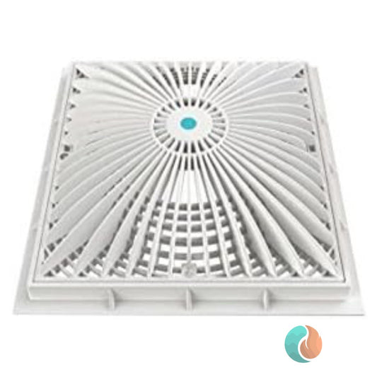 AquaStar Square MoFlo Suction Outlet Cover, 12", White | 12MF101
