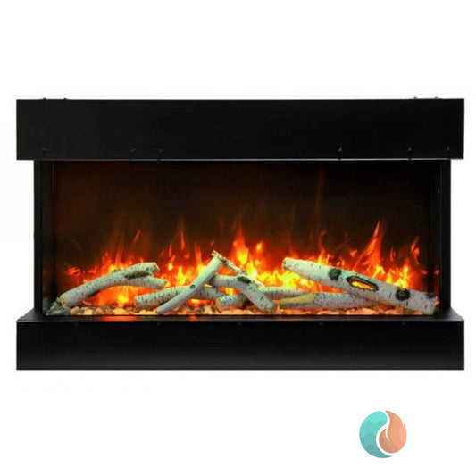 Amantii Tru View Slim Lumina Electric Fireplace, 50", Indoor/Outdoor | 50-TRV-SLIM-LUMINA