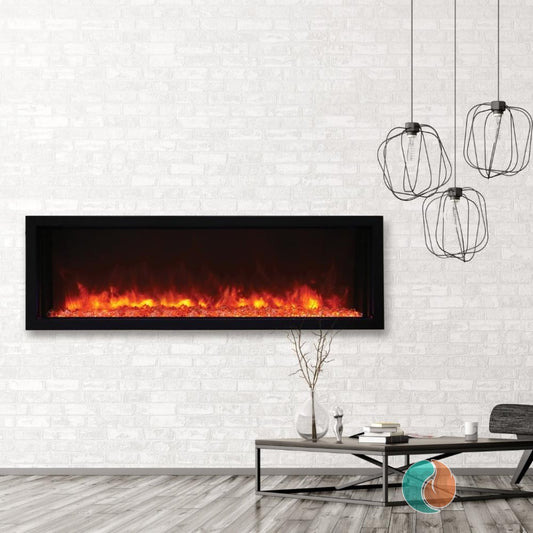 Amantii Panorama Xtraslim Lumina Electric Fireplace, 50" | BI-50-XTRASLIM-LUMINA