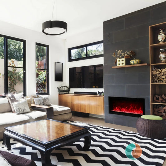 Amantii Symmetry Lumina Electric Fireplace, 34" | SYM-34-LUMINA