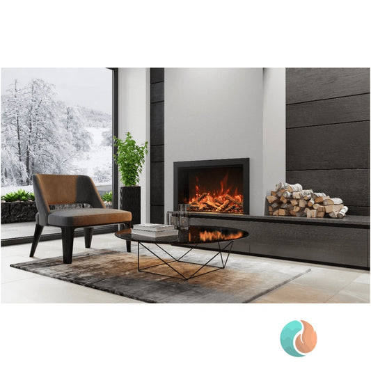 Amantii Traditional Bespoke Electric Fireplace, 30", Indoor/Outdoor | TRD-30-BESPOKE