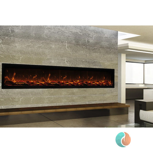 Amantii Symmetry Xtra Tall Bespoke Electric Fireplace, 100", Indoor/Outdoor | SYM-100-XT-BESPOKE