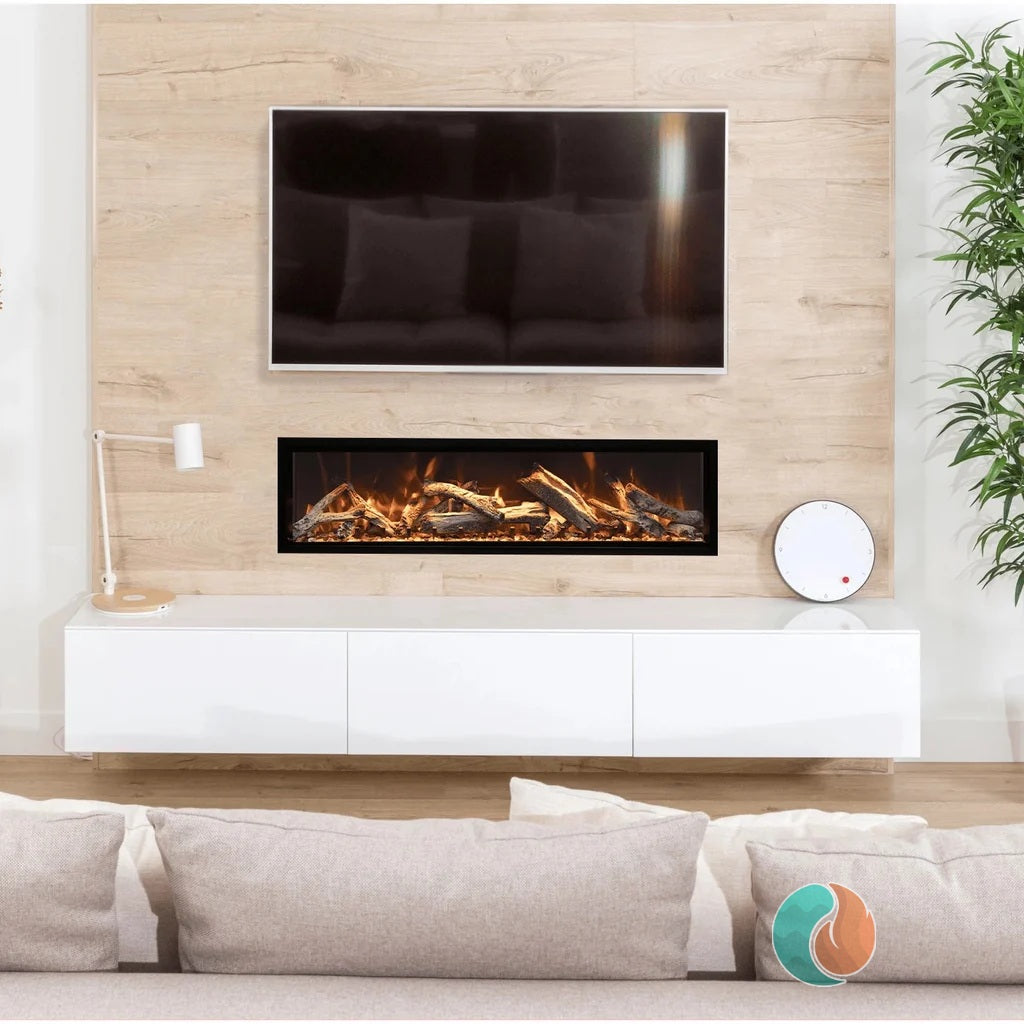 Amantii Symmetry Xtra Tall Bespoke Electric Fireplace, 74", Indoor/Outdoor | SYM-74-XT-BESPOKE
