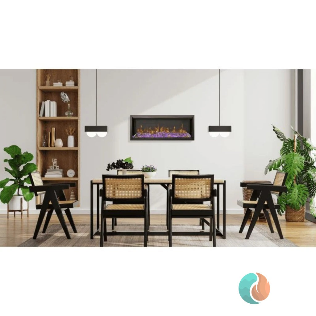 Amantii Symmetry Xtra Tall Bespoke Electric Fireplace, 88", Indoor/Outdoor | SYM-88-XT-BESPOKE