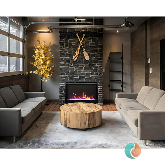 Amantii Traditional Xtraslim Smart Electric Fireplace, 33" | TRD-33-XS