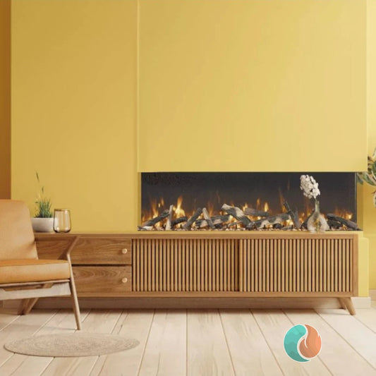 Amantii Tru View Bespoke Electric Fireplace, 85" | TRV-85-BESPOKE