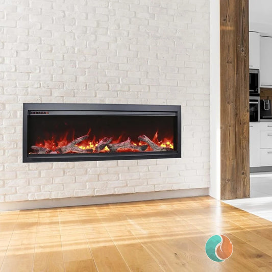 Amantii Symmetry Bespoke Electric Fireplace, 50" | SYM-50-BESPOKE
