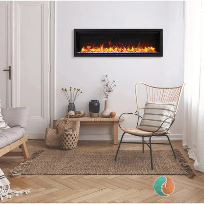 Amantii Symmetry Lumina Electric Fireplace, 50" | SYM-50-LUMINA