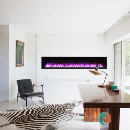 Amantii Symmetry Lumina Electric Fireplace, 88" | SYM-88-LUMINA