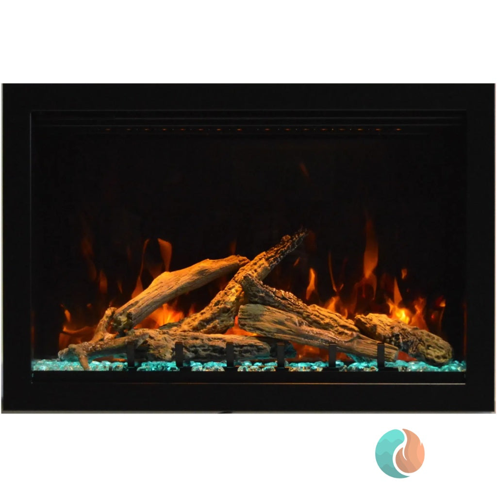 Amantii Traditional Lumina Electric Fireplace, 33", Indoor/Outdoor | TRD-33-LUMINA