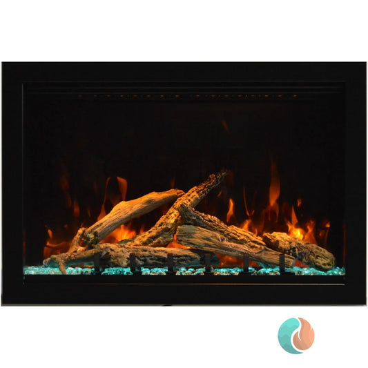 Amantii Traditional Lumina Electric Fireplace, 33", Indoor/Outdoor | TRD-33-LUMINA
