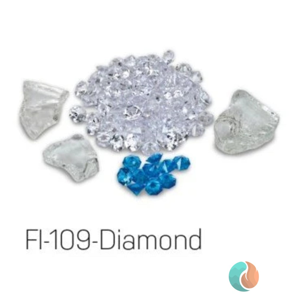 Amantii Decorative Fire Glass Ice Media | FI-109-DIAMOND