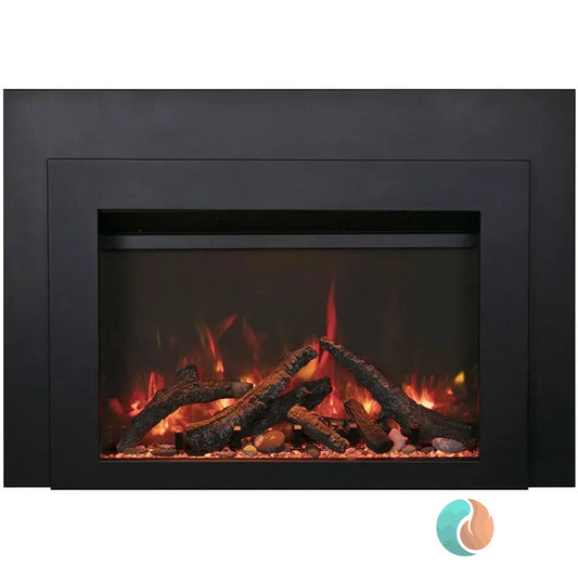 Amantii Flush Mount Electric Fireplace Insert, 30" | INS-FM-30