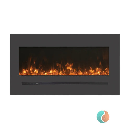 Amantii Wall Mount & Flush Mount Electric Fireplace, 26" | WM-FML-26-3223-STL