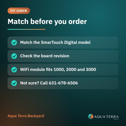 ACC SmarTouch Digital 1000 circuit board fit check card for confirming the board revision before ordering