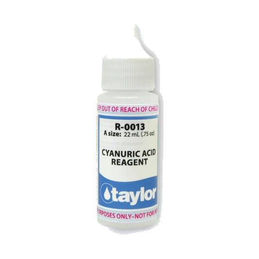 One 0.75 oz bottle of Taylor Cyanuric Acid Reagent Dispenser