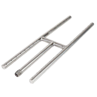 Athena H-style 304 stainless steel fire feature burner, models HBSS12 to HBSS72