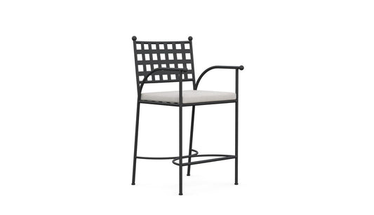 Athens Counter Stool, Noir