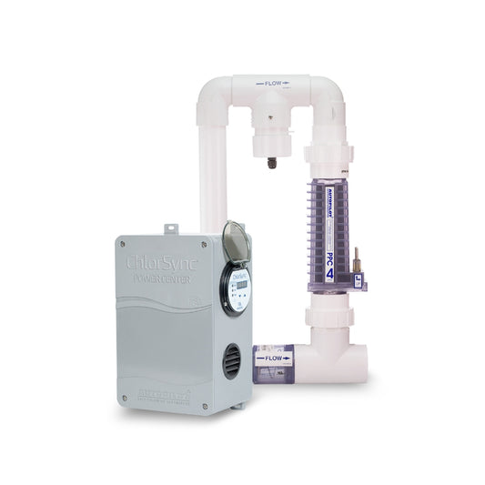 AutoPilot ChlorSync CPB0004A salt chlorine generator system with power center and salt cell for residential swimming pools
