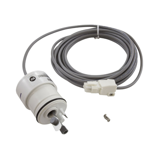 AutoPilot Pool Pilot flow switch assembly with gray cable, electrical connector, and mounting screw for salt chlorine generator systems