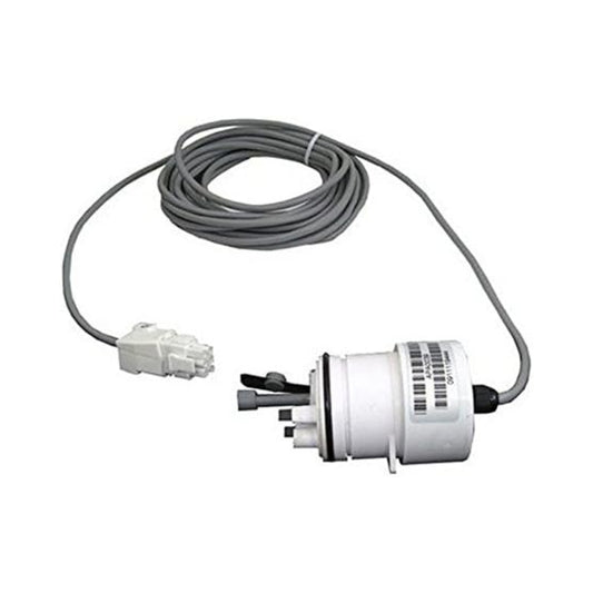 AutoPilot Pool Pilot flow switch sensor with attached gray cable and electrical connector for salt chlorine generator systems