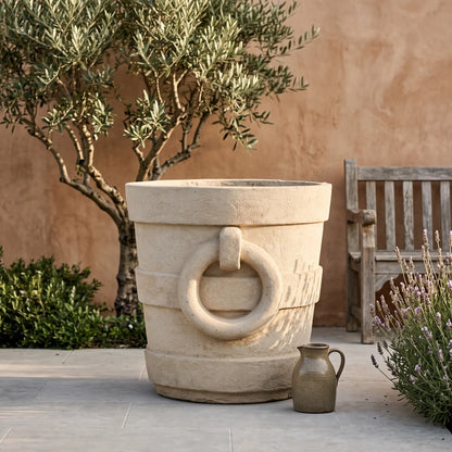Anderson Teak Aztec Round Large Planter