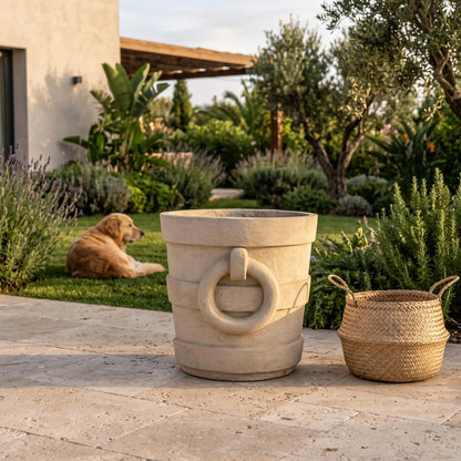 Anderson Teak Aztec Round Large Planter