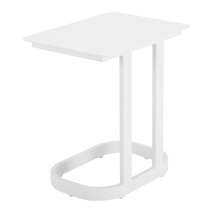Friss Outdoor Patio End Table, White