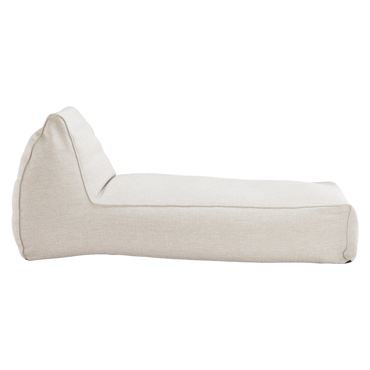 Kalm Outdoor Patio Chaise Lounge, Beige