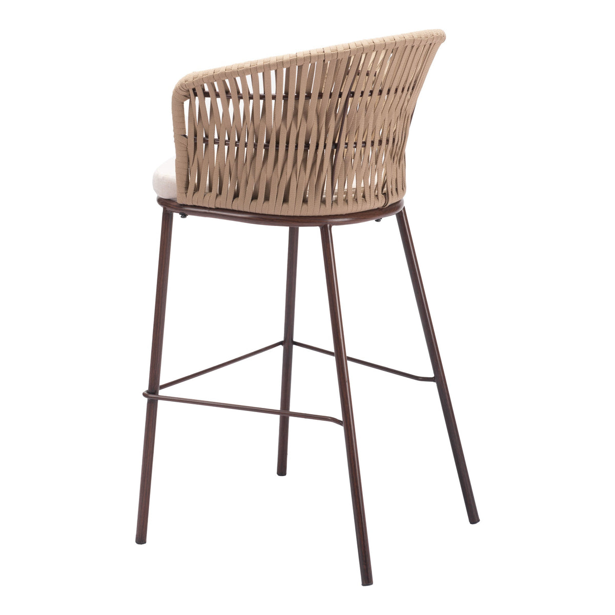 Freycinet Outdoor Patio Barstool, Set of 2, Natural
