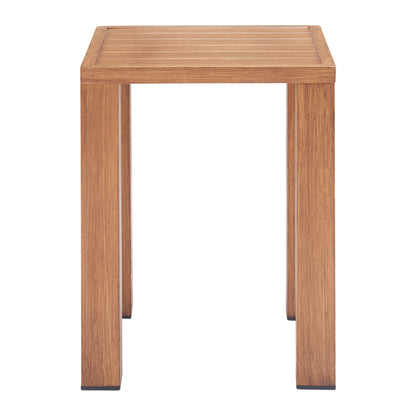 Regels Outdoor Patio Side Table, Natural