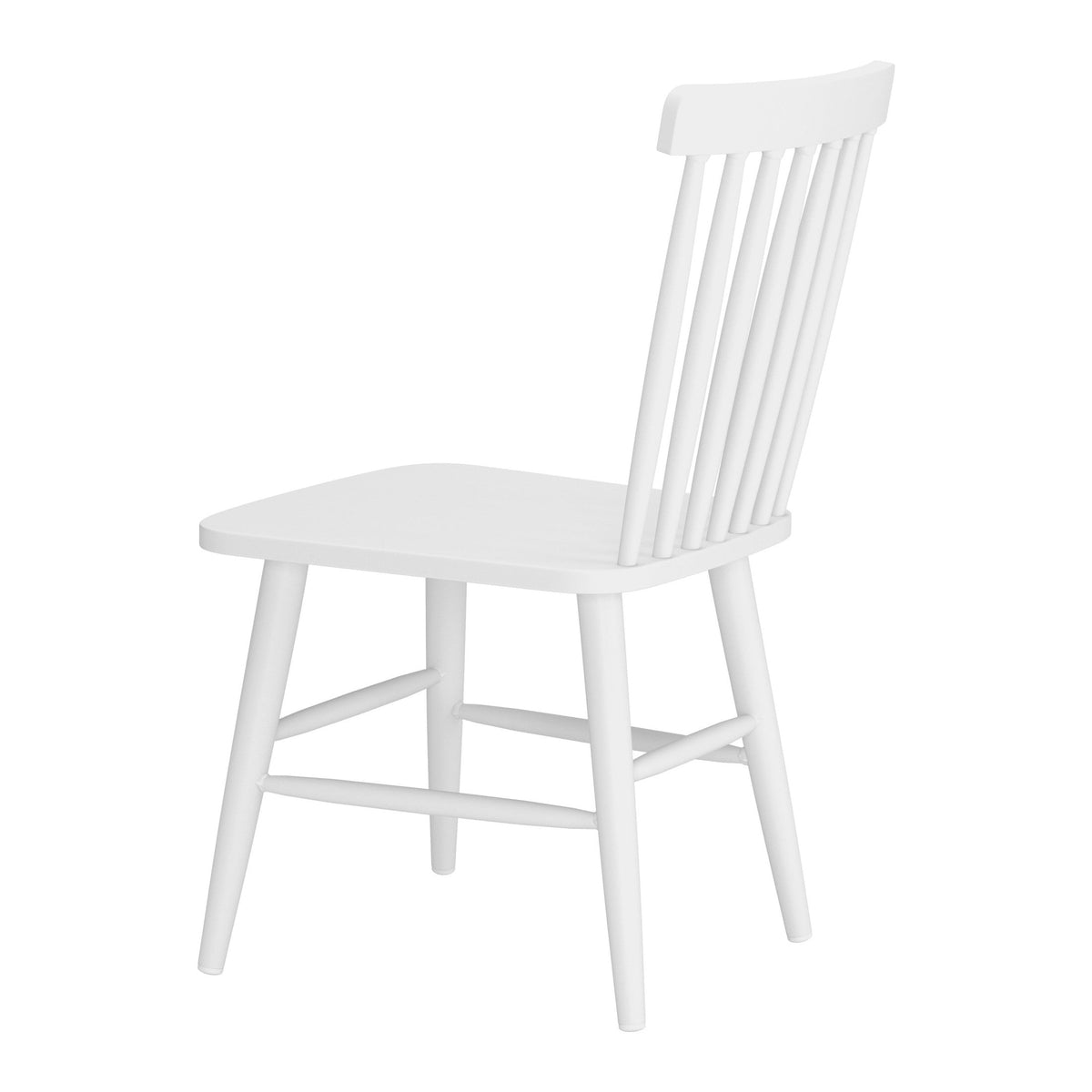 Zeilen Outdoor Patio Dining Chair, Set of 2, White