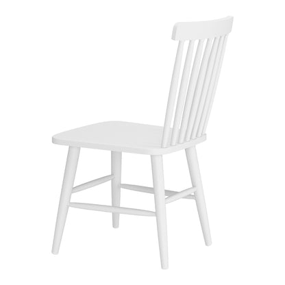 Zeilen Outdoor Patio Dining Chair, Set of 2, White