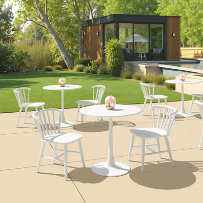 Shio Outdoor Patio Dining Chair, White