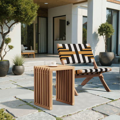 Riviera Outdoor Patio Extendable Stool, Set of 2, Natural