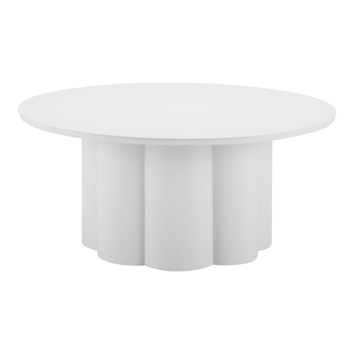 Palmier Outdoor Patio Coffee Table, White