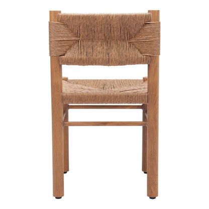 Iska Outdoor Patio Dining Chair, Set of 2, Natural