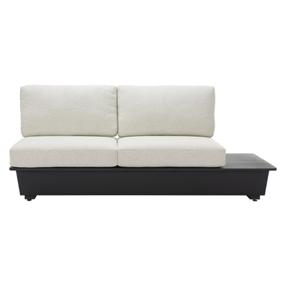 Tien Outdoor Patio Right Facing Loveseat, Beige