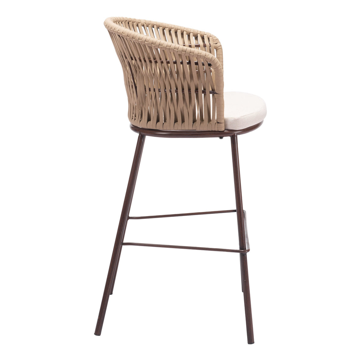 Freycinet Outdoor Patio Barstool, Set of 2, Natural