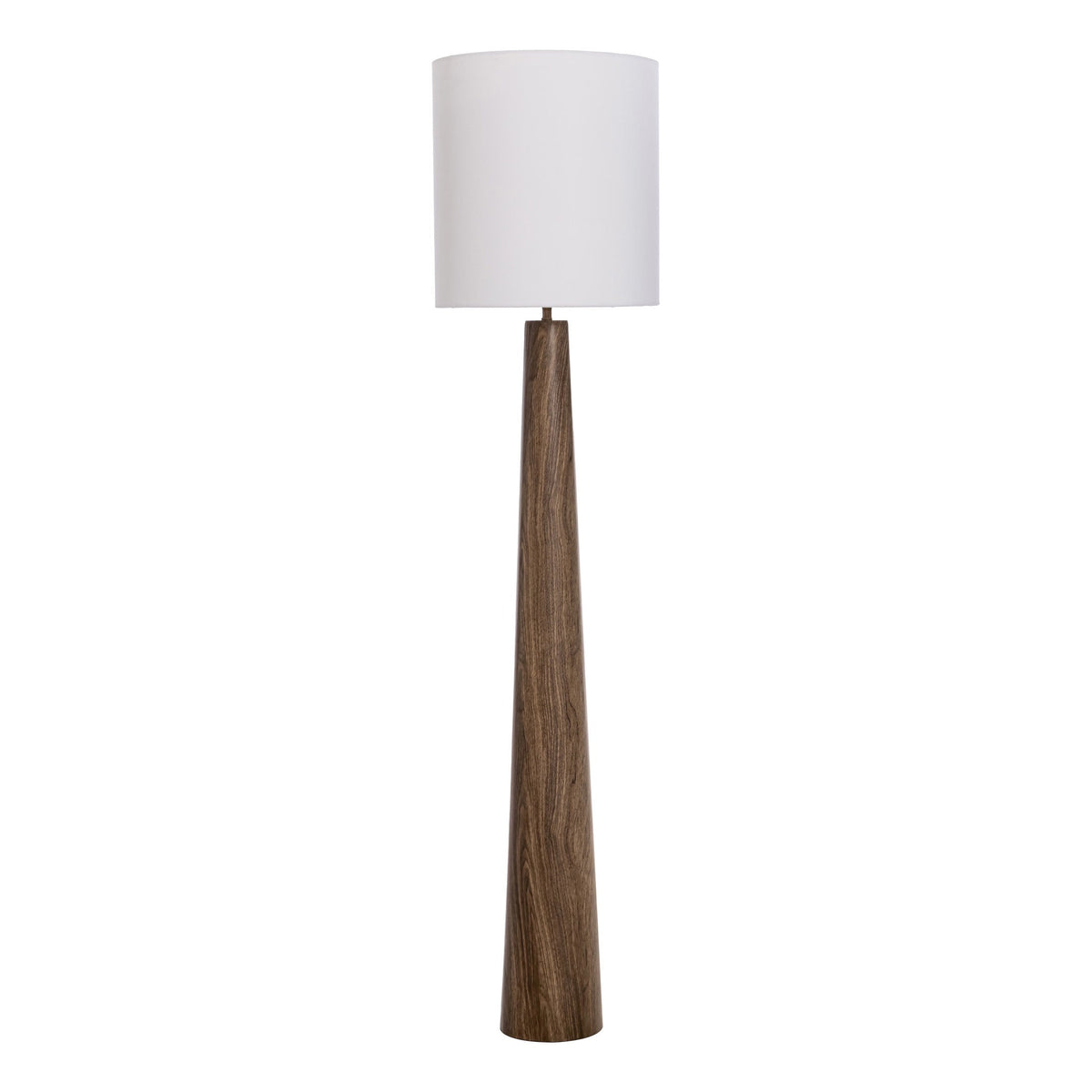 Woonari Outdoor Solar Floor Lamp, Brown
