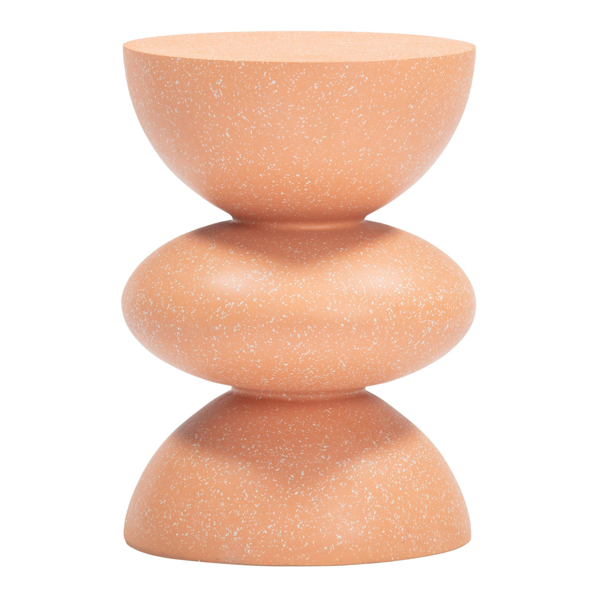 Tressa Outdoor Patio Side Table, Terracotta