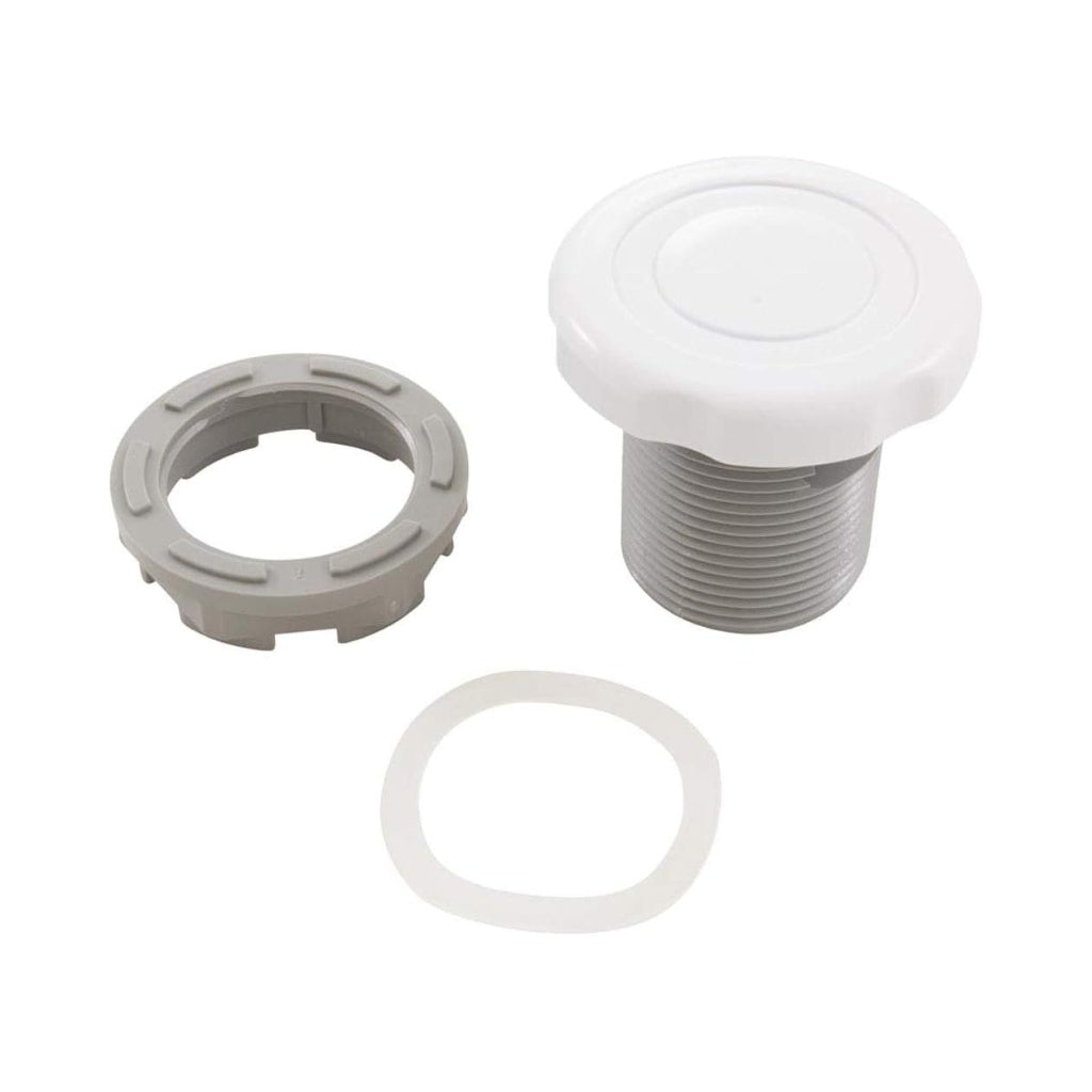Balboa Water Group Bath Air Control, 1 inch, Silent, with Scallop Cap, White, model 13565