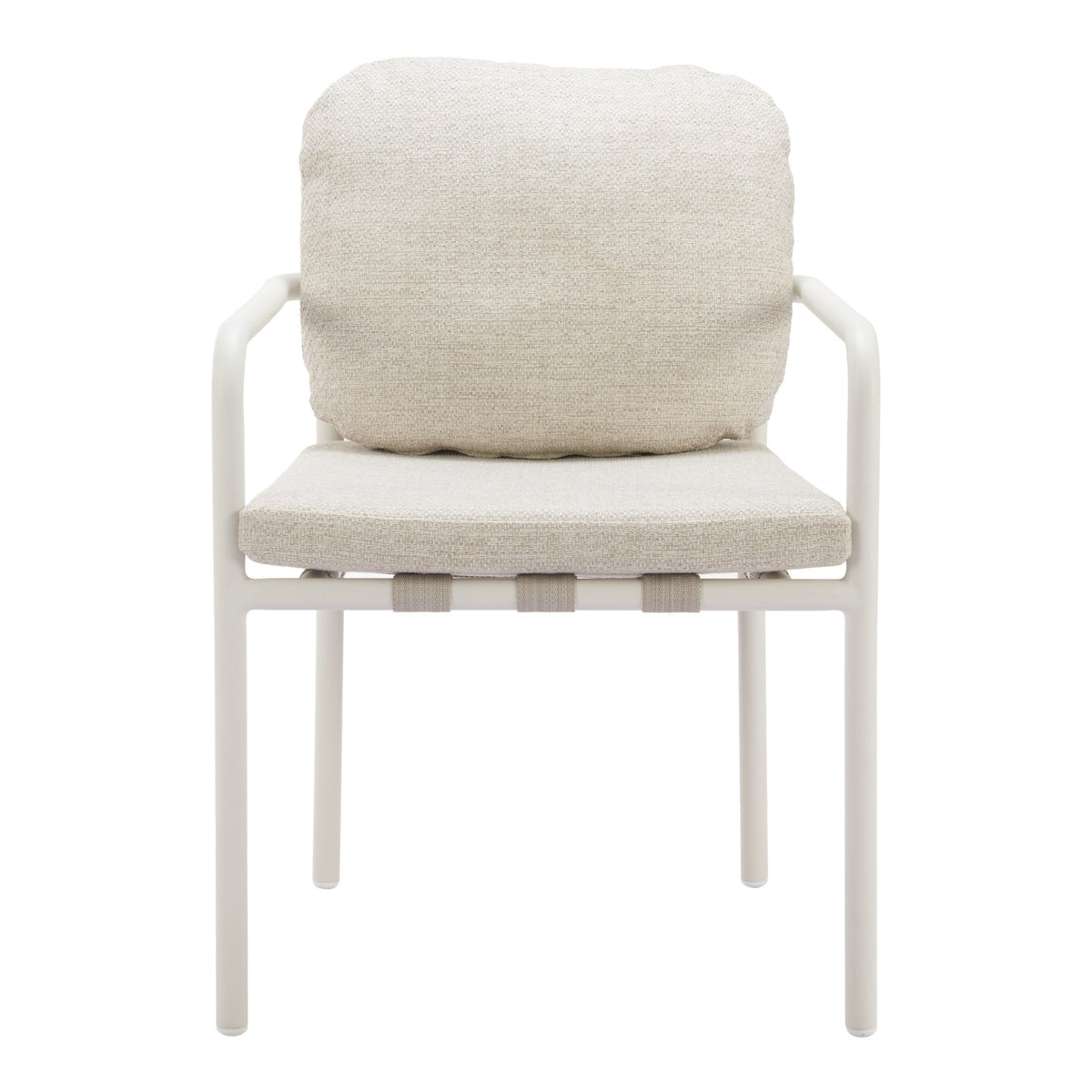 Aite Outdoor Patio Dining Chair, Set of 2, Beige