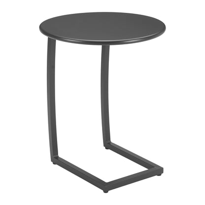 Noga Outdoor Patio End Table, Black