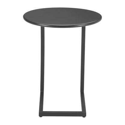 Noga Outdoor Patio End Table, Black