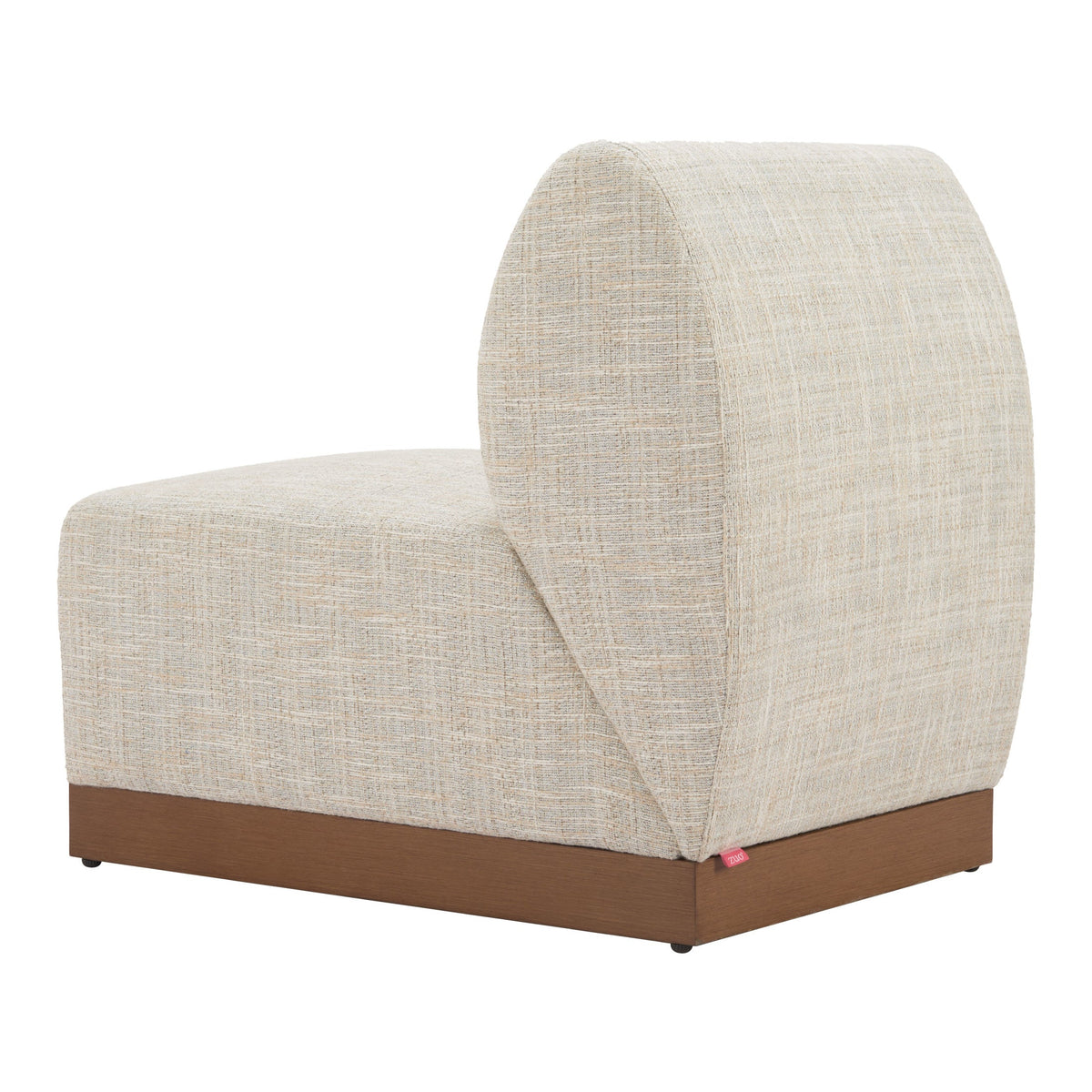 Christy Outdoor Patio Armless Chair, Beige